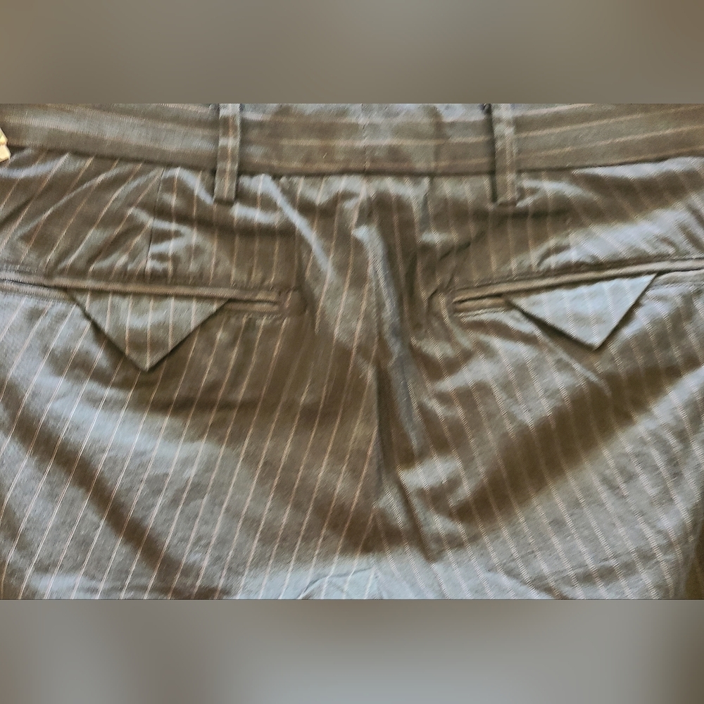 $10 $ALE! ARMANI Mens Cotton Grey Pinstripe ARMANI EXCHANGE Pants (30Wx30L)